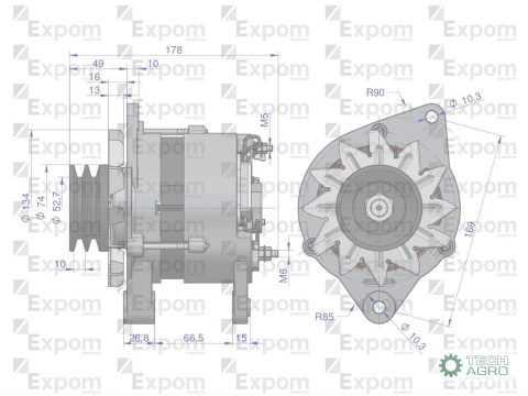 Alternator 2-paski 80642385 C-385 Nowy Typ EXPOM KWIDZYN eu Alternator 2-paski 80642385 C-385 Nowy Typ EXPOM KWIDZYN eu