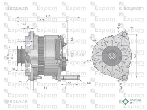 Alternator AX-230000 C-330 Nowy Typ EXPOM KWIDZYN eu Alternator AX-230000 C-330 Nowy Typ EXPOM KWIDZYN eu