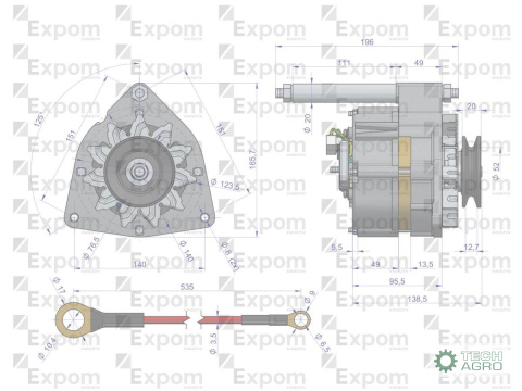 Alternator kompletny C-330 EXPOM KWIDZYN eu Alternator kompletny C-330 EXPOM KWIDZYN eu