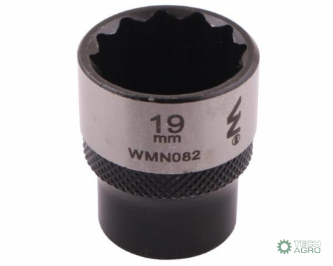 "Nasadka dwunastokątna 3/8"". 19 mm. CrV 0BV30. DIN 3124. Waryński "Nasadka dwunastokątna 3/8"". 19 mm. CrV 0BV30. DIN 3124. Waryński
