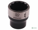 "Nasadka dwunastokątna 3/8"". 20 mm. CrV 0BV30. DIN 3124. Waryński