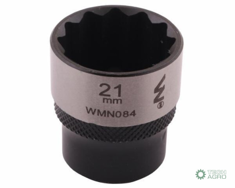 "Nasadka dwunastokątna 3/8"". 21 mm. CrV 0BV30. DIN 3124. Waryński "Nasadka dwunastokątna 3/8"". 21 mm. CrV 0BV30. DIN 3124. Waryński