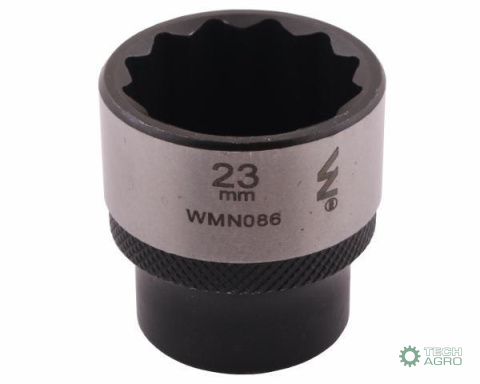 "Nasadka dwunastokątna 3/8"". 23 mm. CrV 0BV30. DIN 3124. Waryński "Nasadka dwunastokątna 3/8"". 23 mm. CrV 0BV30. DIN 3124. Waryński