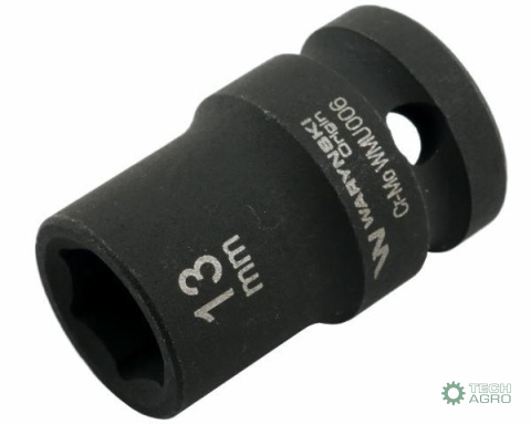 Nasadka udarowa sześciokątna 1/2". 13 mm. CrMo. DIN 3129. Waryński Nasadka udarowa sześciokątna 1/2". 13 mm. CrMo. DIN 3129. Waryński