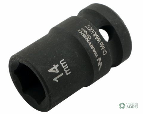 Nasadka udarowa sześciokątna 1/2". 14 mm. CrMo. DIN 3129. Waryński Nasadka udarowa sześciokątna 1/2". 14 mm. CrMo. DIN 3129. Waryński