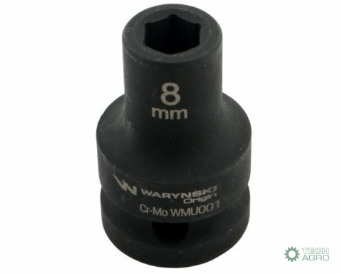 Nasadka udarowa sześciokątna 1/2". 8 mm. CrMo. DIN 3129. Waryński Nasadka udarowa sześciokątna 1/2". 8 mm. CrMo. DIN 3129. Waryński