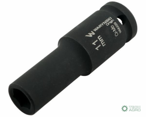Nasadka udarowa sześciokątna długa 1/2". 11 mm. CrMo. DIN 3129. Waryński Nasadka udarowa sześciokątna długa 1/2". 11 mm. CrMo. DIN 3129. Waryński