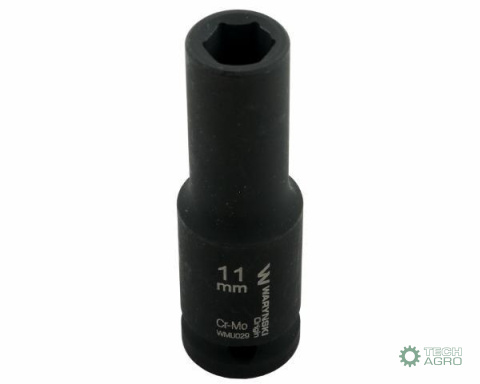 Nasadka udarowa sześciokątna długa 1/2". 11 mm. CrMo. DIN 3129. Waryński Nasadka udarowa sześciokątna długa 1/2". 11 mm. CrMo. DIN 3129. Waryński