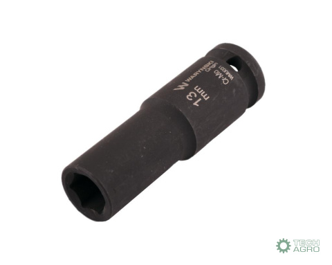 Nasadka udarowa sześciokątna długa 1/2". 13 mm. CrMo. DIN 3129. Waryński Nasadka udarowa sześciokątna długa 1/2". 13 mm. CrMo. DIN 3129. Waryński