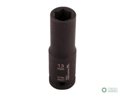 Nasadka udarowa sześciokątna długa 1/2". 13 mm. CrMo. DIN 3129. Waryński Nasadka udarowa sześciokątna długa 1/2". 13 mm. CrMo. DIN 3129. Waryński