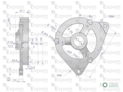 Pokrywa przednia alternatora AX230000 C-330 Nowy Typ EXPOM KWIDZYN eu Pokrywa przednia alternatora AX230000 C-330 Nowy Typ EXPOM KWIDZYN eu