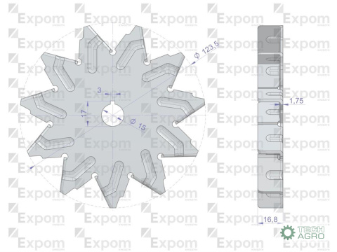 Wentylator alternatora EX230000. EX260000 C-330 C-360 EXPOM KWIDZYN eu Wentylator alternatora EX230000. EX260000 C-330 C-360 EXPOM KWIDZYN eu