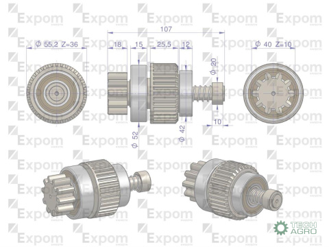 ZESPÓŁ SPRZ.ROZR.N/T MF4 EXPOM ZESPÓŁ SPRZ.ROZR.N/T MF4 EXPOM