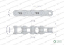 Łańcuch 083-1 (R1 1/2 x 3/16) 5 m zastosowanie Siewnik Kukurydzy