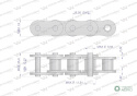 Łańcuch rolkowy L12A1-38PZ zastosowanie Claas 686200. 686200.0. 0006862000 Waryński