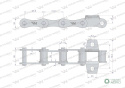 ŁAŃCUCH GARDZIELI ŚR.Z-058 WARYŃSKI
