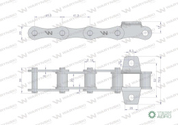 ŁAŃCUCH GARDZIELI ŚR.Z-058 WARYŃSKI