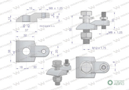 Uchwyt mocowanie palca DEUTZ FAHR 06565650 WARYŃSKI