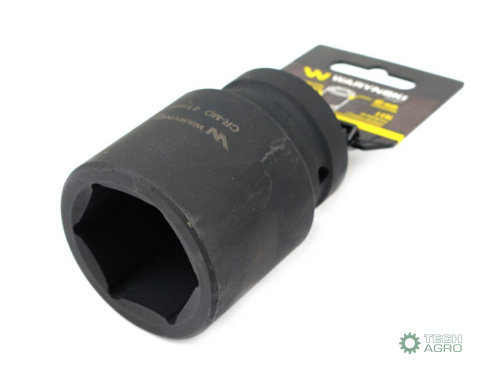 Nasadka udarowa sześciokątna 1"długa. 41 mm. CrMo. DIN 3129 Waryński Nasadka udarowa sześciokątna 1"długa. 41 mm. CrMo. DIN 3129 Waryński