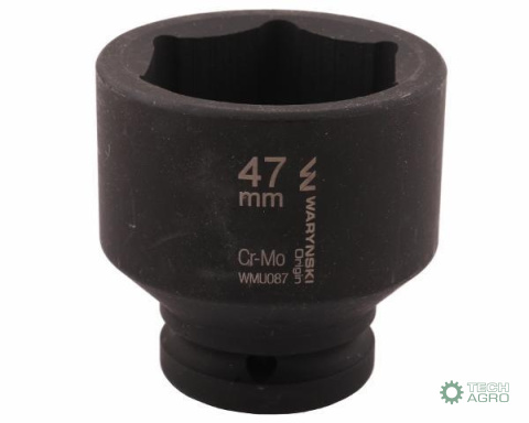 Nasadka udarowa sześciokątna 3/4". 47 mm. CrMo. DIN 3129. Waryński Nasadka udarowa sześciokątna 3/4". 47 mm. CrMo. DIN 3129. Waryński