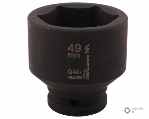 Nasadka udarowa sześciokątna 3/4". 49 mm. CrMo. DIN 3129. Waryński Nasadka udarowa sześciokątna 3/4". 49 mm. CrMo. DIN 3129. Waryński