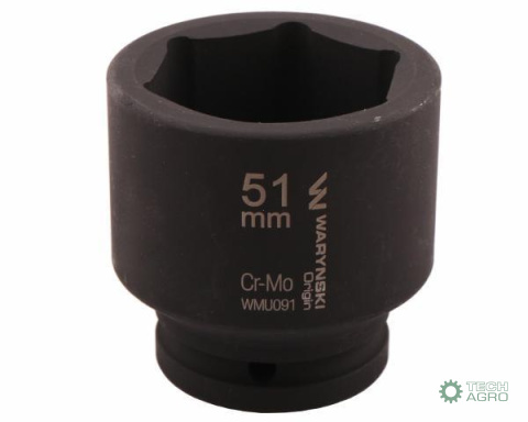 Nasadka udarowa sześciokątna 3/4". 51 mm. CrMo. DIN 3129. Waryński Nasadka udarowa sześciokątna 3/4". 51 mm. CrMo. DIN 3129. Waryński