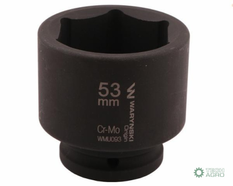 Nasadka udarowa sześciokątna 3/4". 53 mm. CrMo. DIN 3129. Waryński Nasadka udarowa sześciokątna 3/4". 53 mm. CrMo. DIN 3129. Waryński