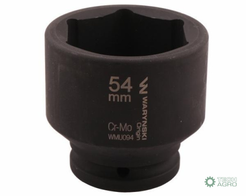 Nasadka udarowa sześciokątna 3/4". 54 mm. CrMo. DIN 3129. Waryński Nasadka udarowa sześciokątna 3/4". 54 mm. CrMo. DIN 3129. Waryński