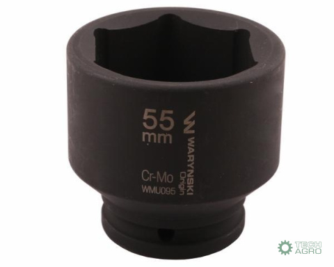 Nasadka udarowa sześciokątna 3/4". 55 mm. CrMo. DIN 3129. Waryński Nasadka udarowa sześciokątna 3/4". 55 mm. CrMo. DIN 3129. Waryński