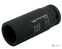Nasadka udarowa sześciokątna długa 1/2". 22 mm. CrMo. DIN 3129. Waryński
