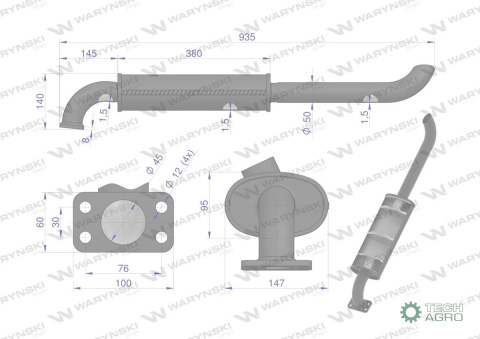 Tłumik T25 WARYŃSKI Tłumik T25 WARYŃSKI