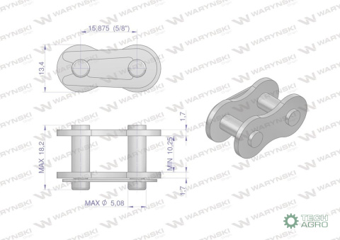 Zamek łańcucha 10BF20 zastosowanie Claas 670251. 670251.0. 0006702510 Waryński ( sprzedawane po 5 ) Zamek łańcucha 10BF20 zastosowanie Claas 670251. 670251.0. 0006702510 Waryński ( sprzedawane po 5 )