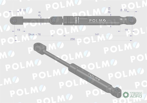 TELESKOP GAZ. 256MM POLMO TELESKOP GAZ. 256MM POLMO