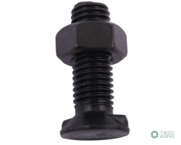 Śruba kpl. płużna dwunoskowa M12x35 mm kl.12.9 Waryński