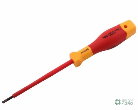 Wkrętak płaski. izolowany 3 x 100 mm. V DE. stal S2, Waryński Wkrętak płaski. izolowany 3 x 100 mm. V DE. stal S2, Waryński