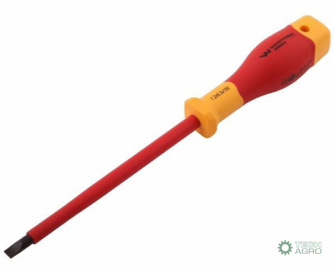 Wkrętak płaski izolowany 6 x 150 mm. V DE, stal S2, Waryński Wkrętak płaski izolowany 6 x 150 mm. V DE, stal S2, Waryński