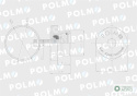 Zawór odwadniający zbiornika powietrza 1/2 BSP 1664505MP ( sprzedawane po 5 ) POLMO