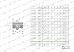 Przyłączka hydrauliczna BB (XGE) M36x2 28L2 28L x 1
