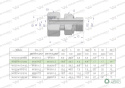 Przyłączka hydrauliczna metryczna AB (EVGE) M14x1.5 08L x M12x1.5 ED Waryński ( sprzedawane po 2 )