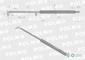 Siłownik drzwi L max. 274mm 5089549P CASE IH POLMO