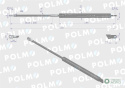 Siłownik szyby tylnej L max. 501mm 65417040 FIAT. RENAULT POLMO