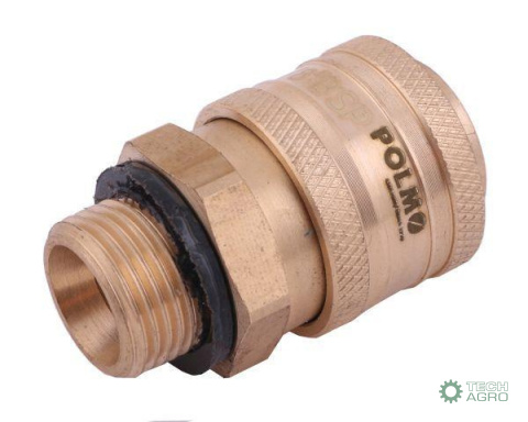 Szybkozłącze pneumatyczne P26 NW7.2 gniazdo 3/8"BSP gwint zewnętrzny POLMO ( sprzedawane po 5 )