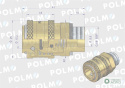 Szybkozłącze pneumatyczne P26 NW7.2 gniazdo 3/8"BSP gwint zewnętrzny POLMO ( sprzedawane po 5 )
