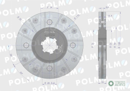 Tarcza hamulca mała 5040240760 Bizon POLMO