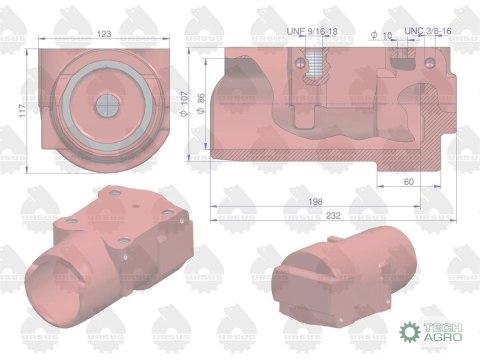 Cylinder podnośnika MF-4 ORYGINAŁ URSUS Cylinder podnośnika MF-4 ORYGINAŁ URSUS