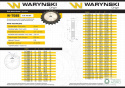 Koło zębate hartowane tarcza 08B-1 (R1 1/2) Z-19 Waryński
