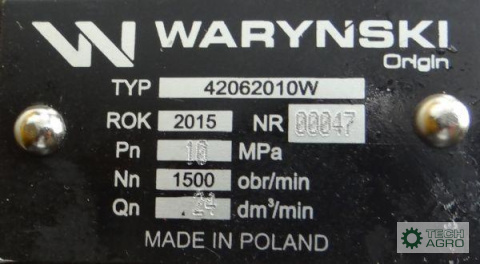 POMPA PODN.PZ18AT C330 WZM.24L/M WARYŃSK 24L/MIN POMPA PODN.PZ18AT C330 WZM.24L/M WARYŃSK 24L/MIN
