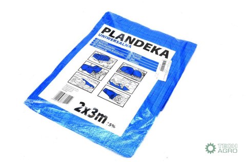 Plandeka LEKKA 2x3m (niebieska) gramatura 55g/m2 Plandeka LEKKA 2x3m (niebieska) gramatura 55g/m2
