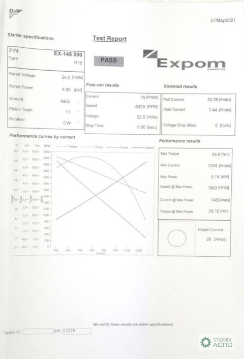 Rozrusznik R10U 24V 4.8kW C-385 EXPOM KWIDZYN eu Rozrusznik R10U 24V 4.8kW C-385 EXPOM KWIDZYN eu