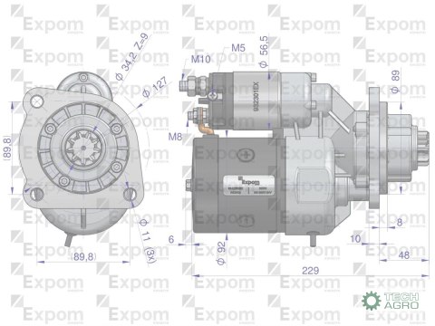 Rozrusznik z reduktorem typu Magneton 9142763 Proxima Forterra Blue Line EXPOM KWIDZYN eu Rozrusznik z reduktorem typu Magneton 9142763 Proxima Forterra Blue Line EXPOM KWIDZYN eu